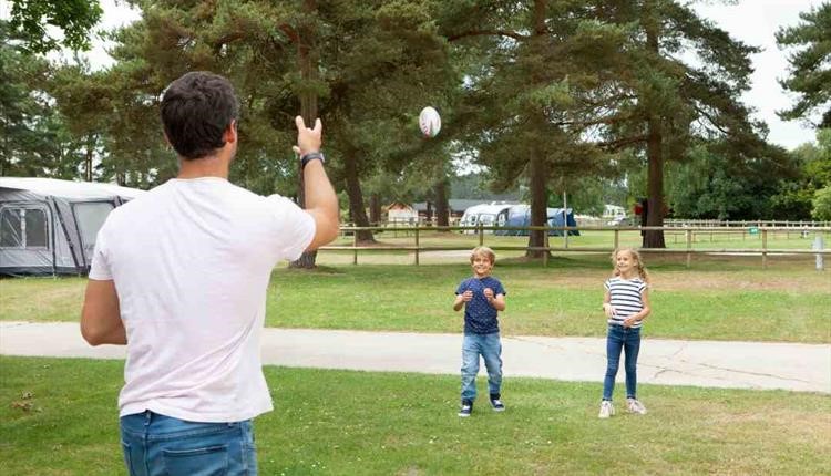 Camping Ground family playing